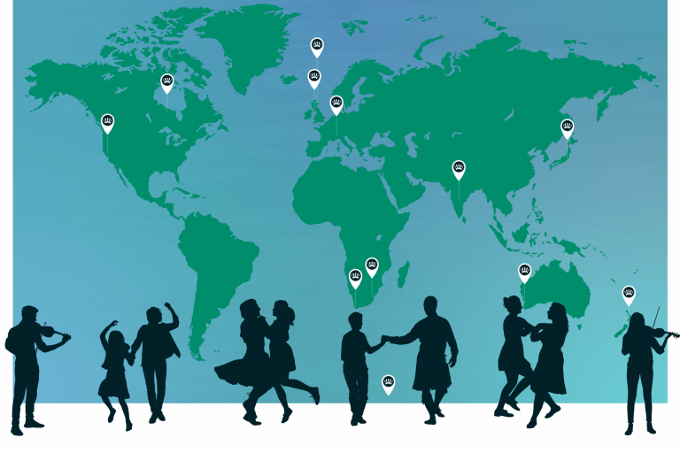 幸运飞行艇开奖记录查询. Dance Around The World event